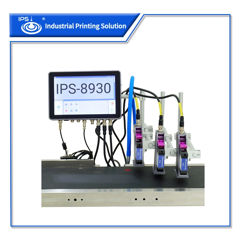 in-Line Multi-Head IPS-8930 Tij Printer Graphic Printing Reliable Inkjet Code Machine