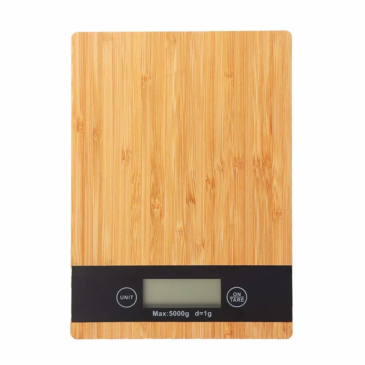 5kgs Electronic Kitchen Scale Bamboo Cooking Weighing Scales Wooden Weight Scale