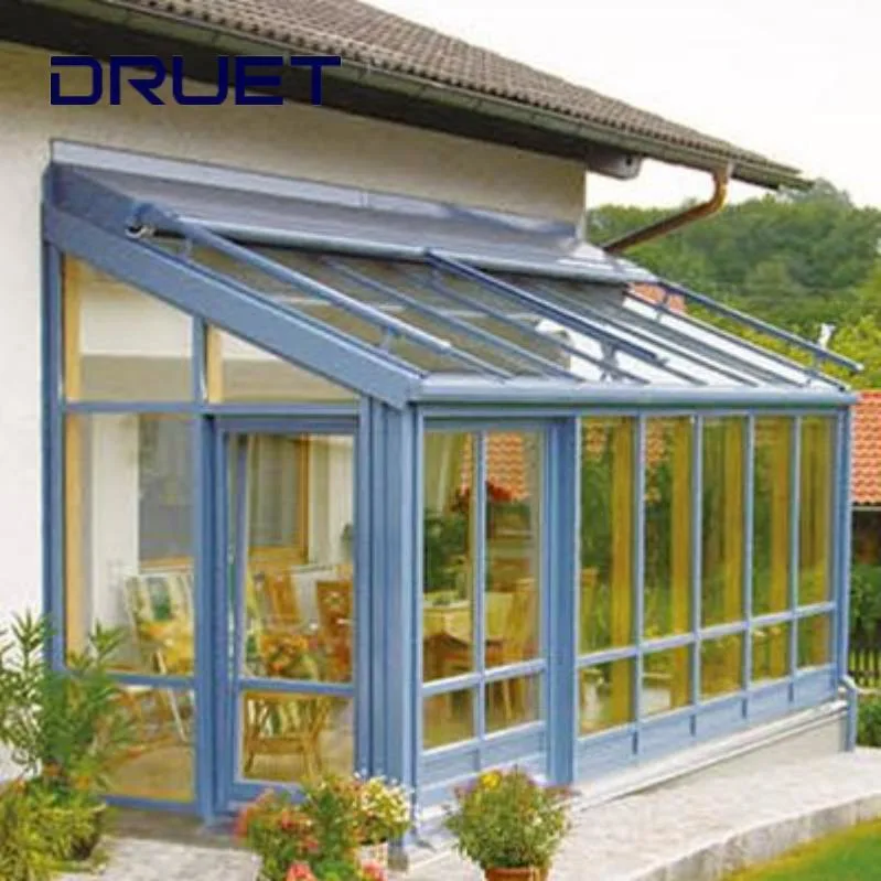 Thermal Break Aluminum Soundproof Outdoor Four Season Glass Sunroom