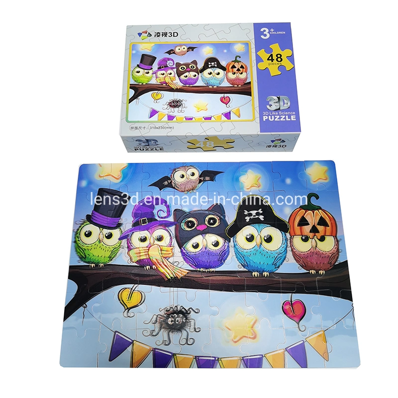 Wholesale/Supplier Price Children Toys Lenticular 3D Puzzle for Gifs