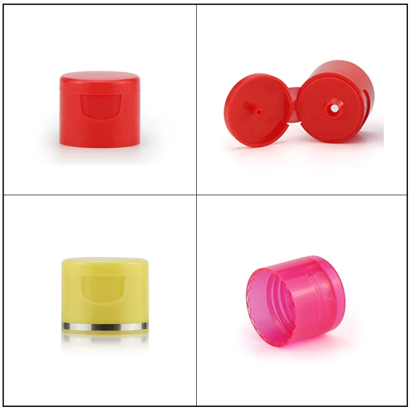 20mm 24mm 28mm Screw Cap Plastic Lids Cosmetic Packaging Plastic Flip Top Cap