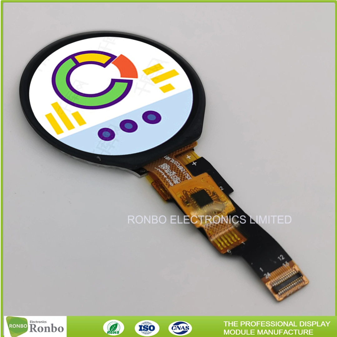 دقة IPS 1.28 بوصة 240X240 Smart Watch Round Capacitive Touch شاشات LCD