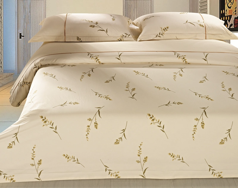 OEM 100 % coton biologique naturel drap de lit literie de luxe Hôtel de 4PCS ensemble draps de lit