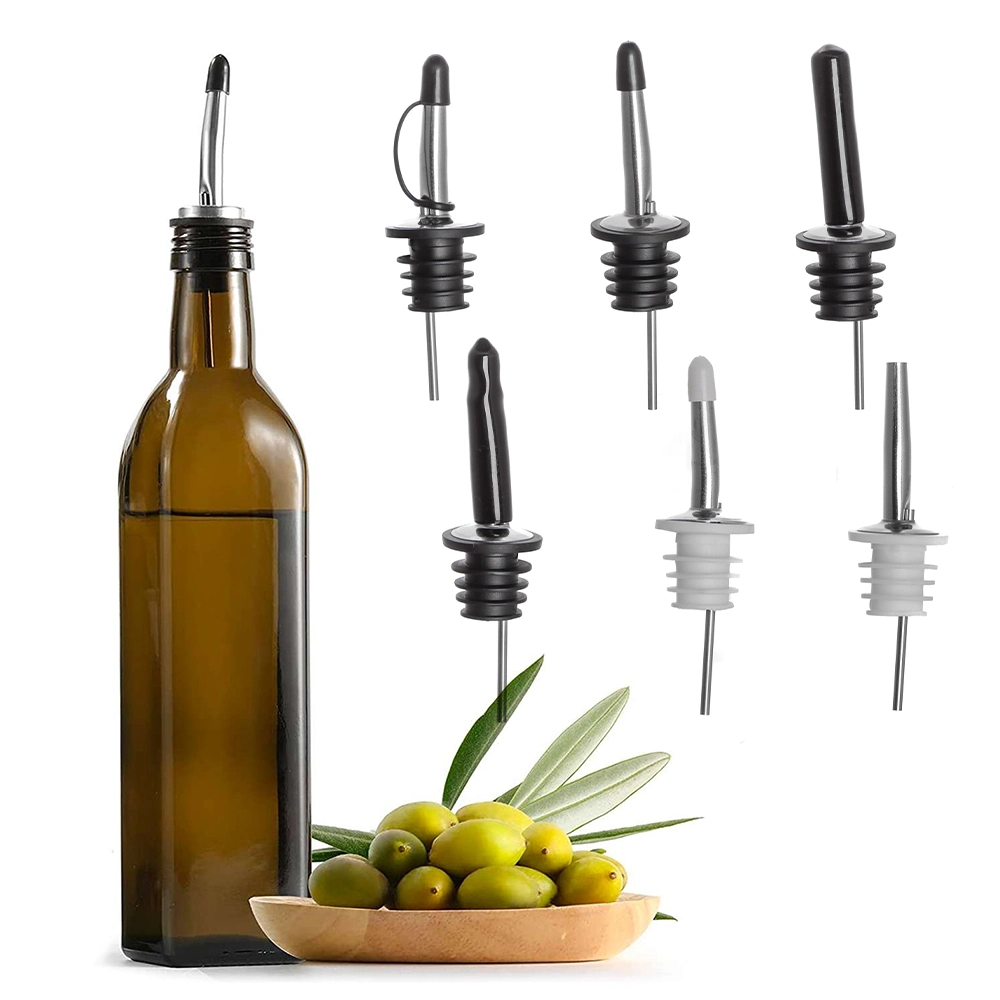 Leakproof Strong Rubber Seal Stoppers Pourer Stainless Steel Wine Pourer