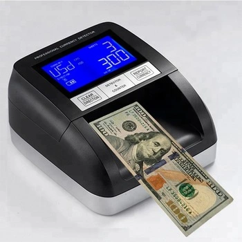 USD en efectivo Mini orientaciones 4 Euro USD contando a la luz UV Conteo de billetes de moneda falsa Detector de dinero de la máquina