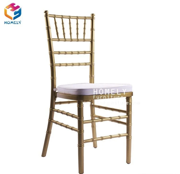 Restaurant Furniture Wedding Metal Iron Aluminum Chiavari Chair for Events