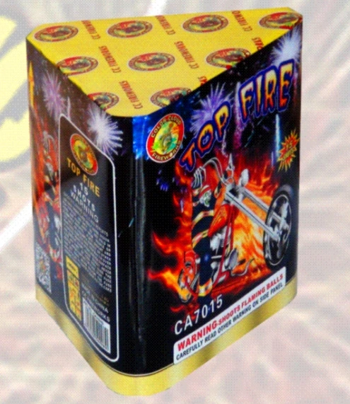 1" 15s Top Fire Cakes Fireworks (CA7015)