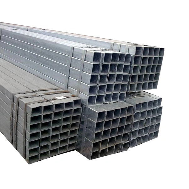 Hot-Dipped Galvanized Steel Square Pipes 150g Coating 6m