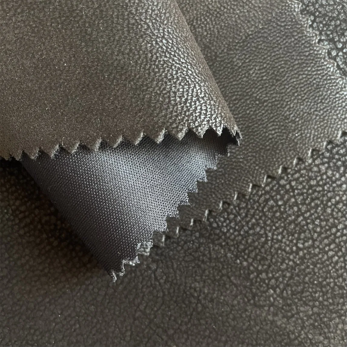 PU Synthetic Leather with Viscose on Base for Sofa and Garment