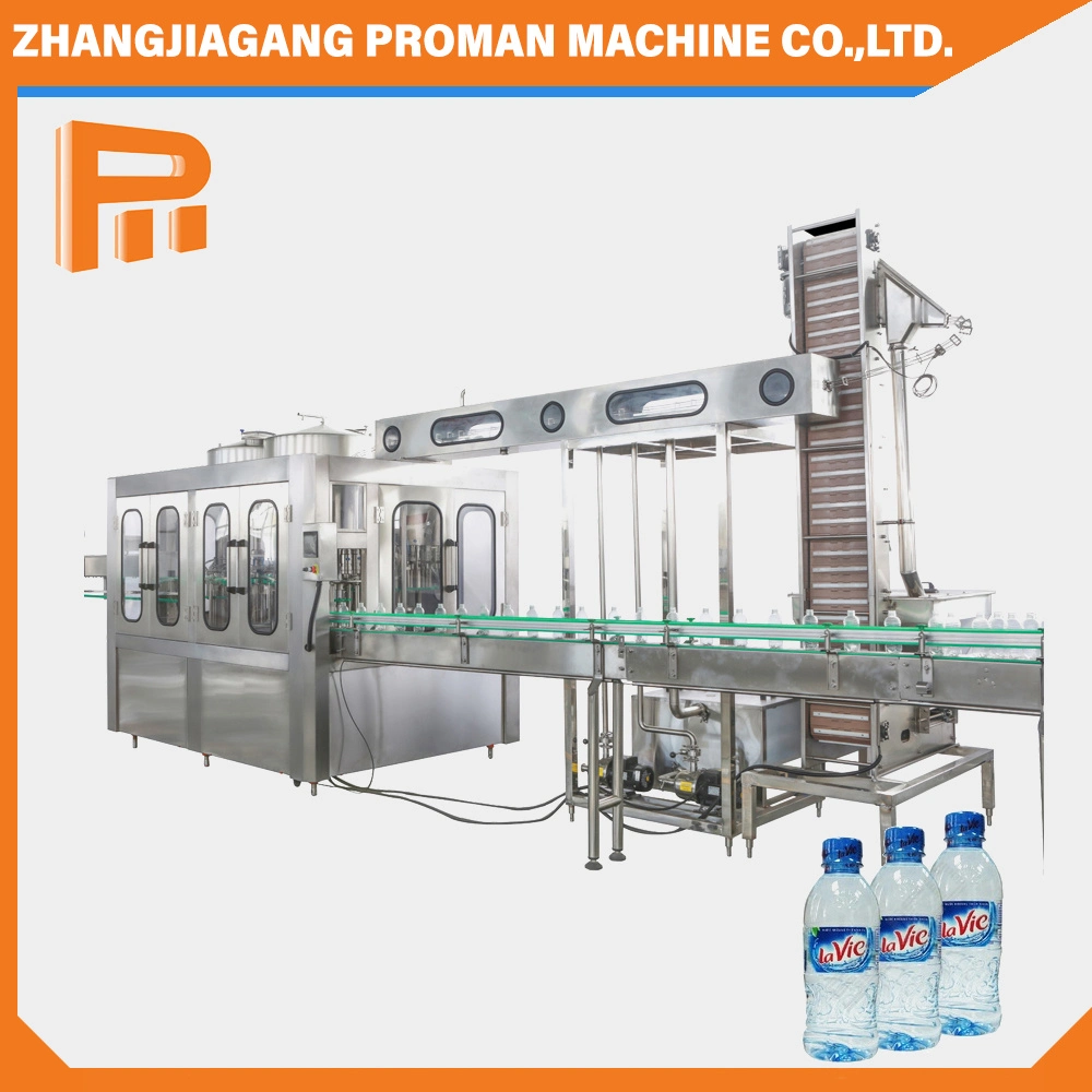 Automatic Rotary Pet Glass Bottle Pure Water Blowing Filling Labeling Packaging Machine