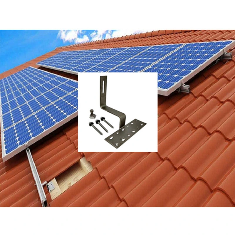 Алюминиевый корпус солнечной крюк крепления солнечной энергии солнечного плиткой крюк на крыше