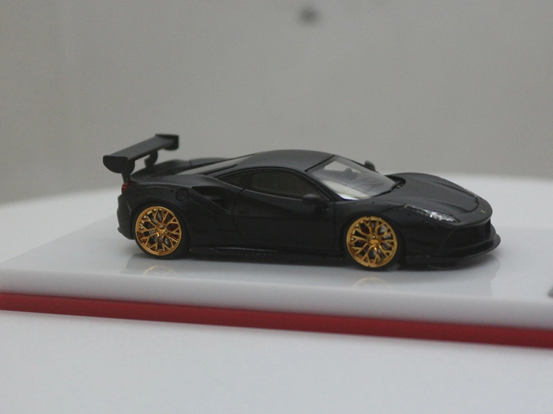 Scalemini 1/64 Lb458 Gt Wing Matte Black Resin Scale Model Car