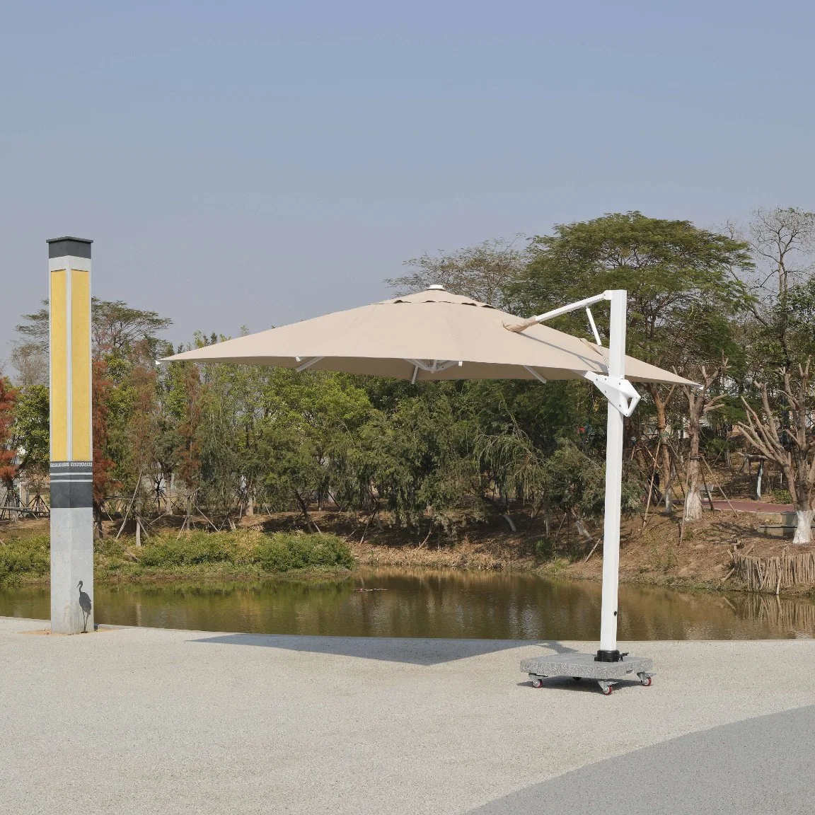 Mingsu Luxury Outdoor Furniture Sunshade Supplier Wholesale/Supplier Aluminum Sun Umbrella