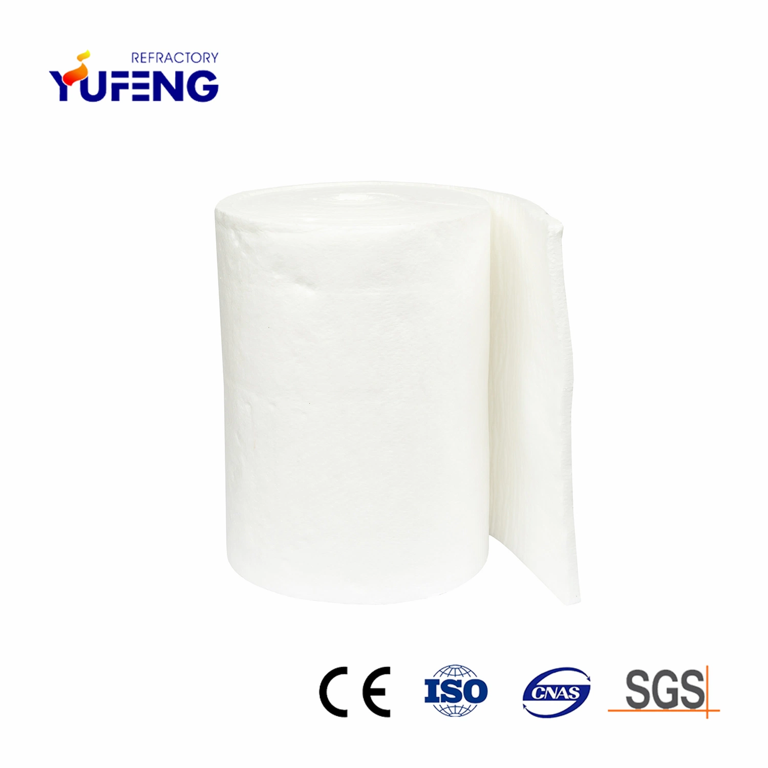 Rouleau de la résistance aux chocs thermiques d'emballage de couverture isolante en fibre de céramique pour l'industrie céramique
