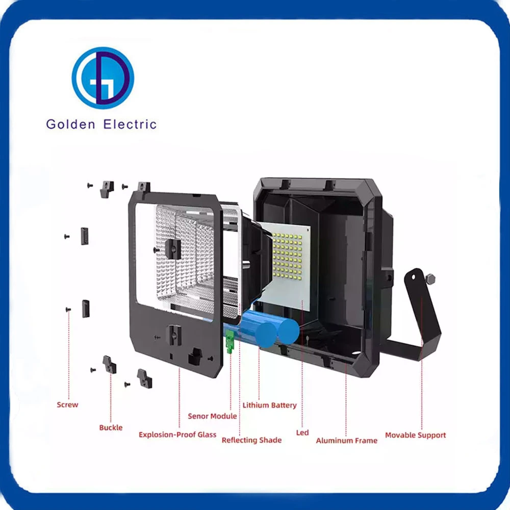 Solar Wall Light 250W 300W Garden Lighting Remote Control LED Spotlight Outdoor Solar Flood Light Lamp