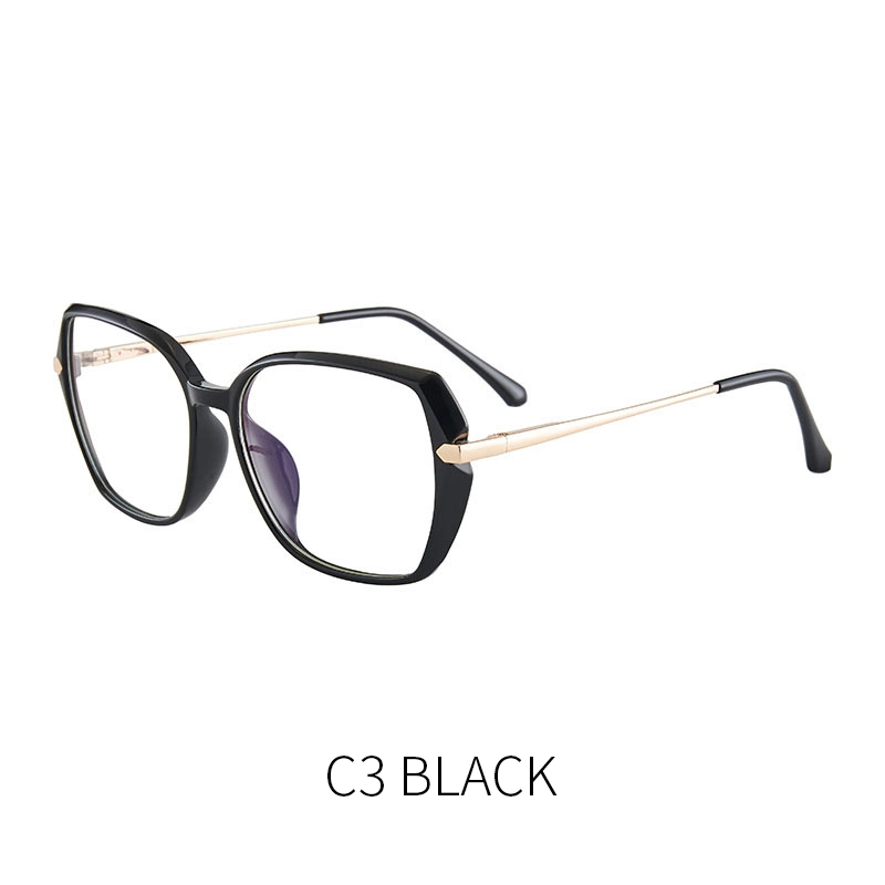 Top Quality Unisex Optical Frame Square Tr90 Eyeglasses Anti-Blue Light Glass Customised Logo