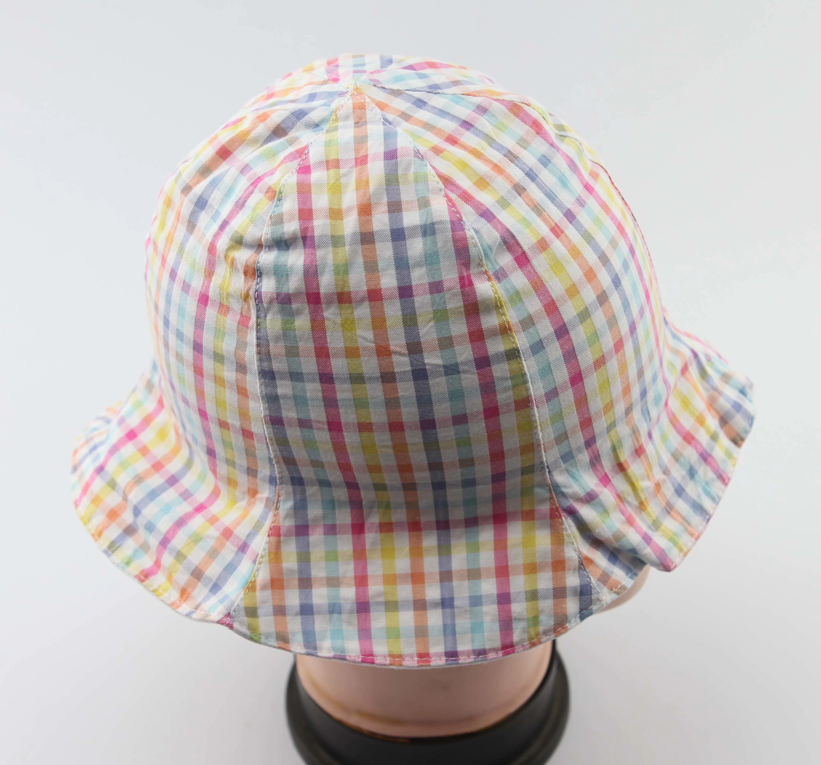 Kids Bucket Hat with Printing and Embroidery Polyester Foldable Soft Summer Fashion Cap for Girls