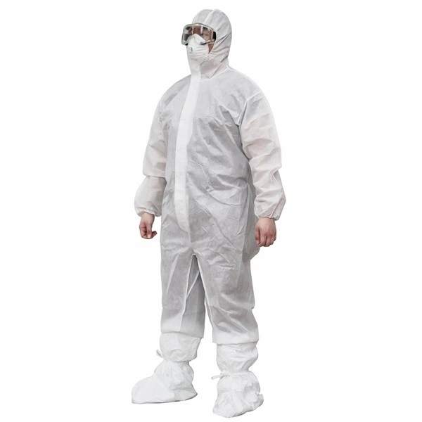 Non Woven SMS PP or Mircroporous Film Safety Nonwoven Duty Disposable Coverall