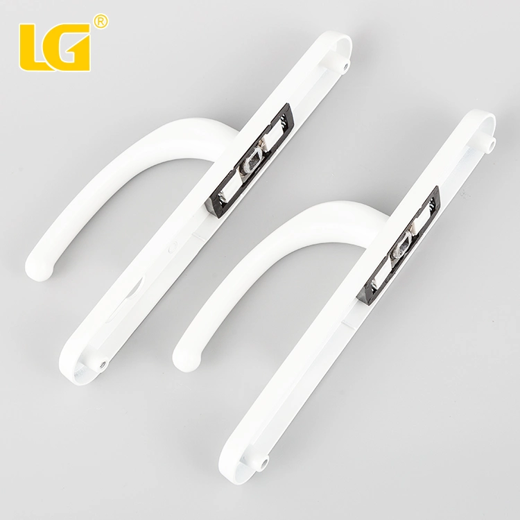 White Powder Coating Chrome Aluminum Alloy Lock Door Window Handle