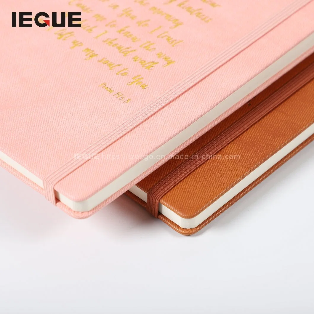 Wholesale/Supplier A5 Black PU Leather Notebook with Elastic