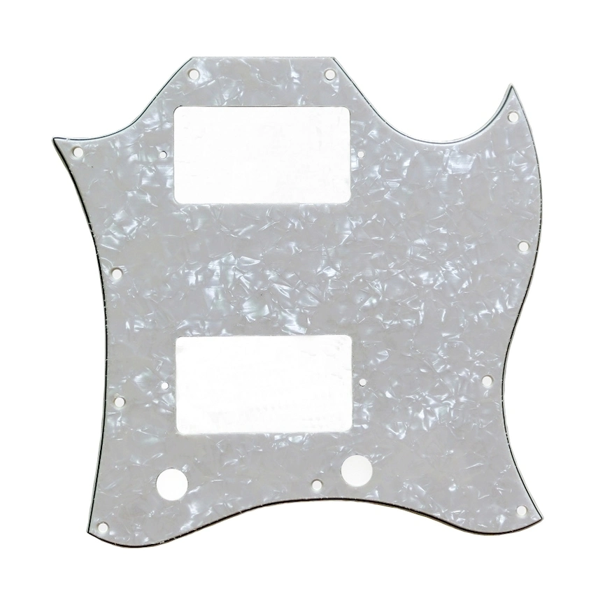 Full Size Vintage Pearloid Saga Guitar Pickguard for Sg Guitars