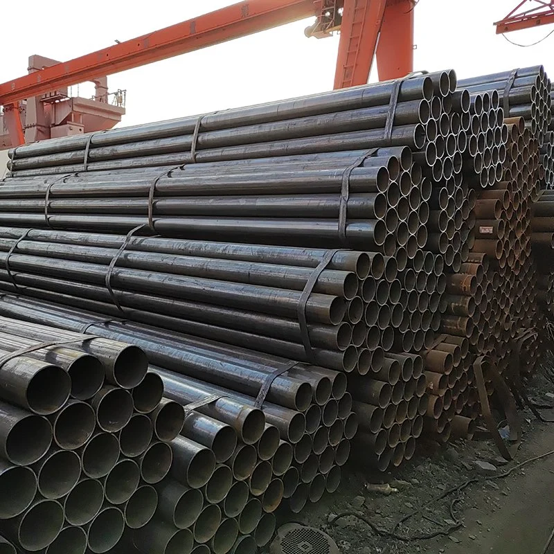 Welded Tube BS 1387 ASTM A53 A500 Sch40 60 80 Ms Mild Welding Steel Tube Black ERW Hot Q235 Round Carbon Steel Pipe Tube