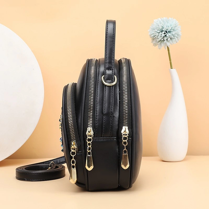 New Female Bag Elephant Embroidered Mobile Phone Bag One-Shoulder Cross-Body Bag