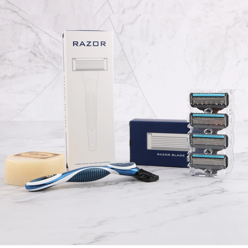 Wholesale/Supplier Price Five Blade Plus One Trimmer and Mens Shaving Use System Razor Haward Shavette Razor Blade