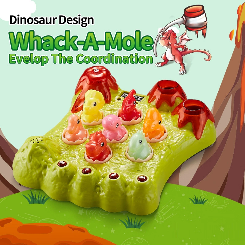 Whack um jogo de mole para crianças brinquedos educativos de desenvolvimento precoce Brinquedos de jogo de dinossauros para rapaz e rapariga