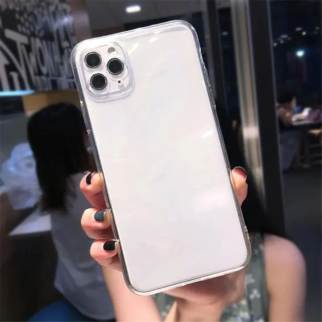 Shockproof Candy Color Bumper Acrylic Clear Phone Case