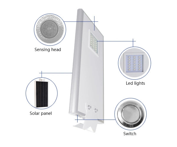 Solar LED Light, Waterproof Solar Powered 20 40 60W Security Street Light with Remote for Exterior Roads Yard Garden Pathway