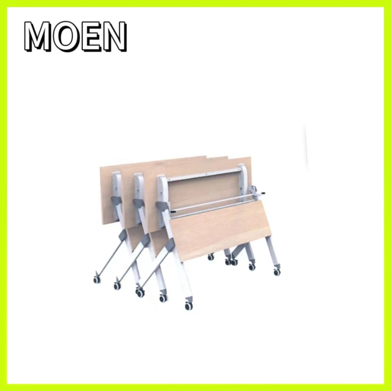 High quality/High cost performance  Office Training Furniture Folding Training Desk with Wheels