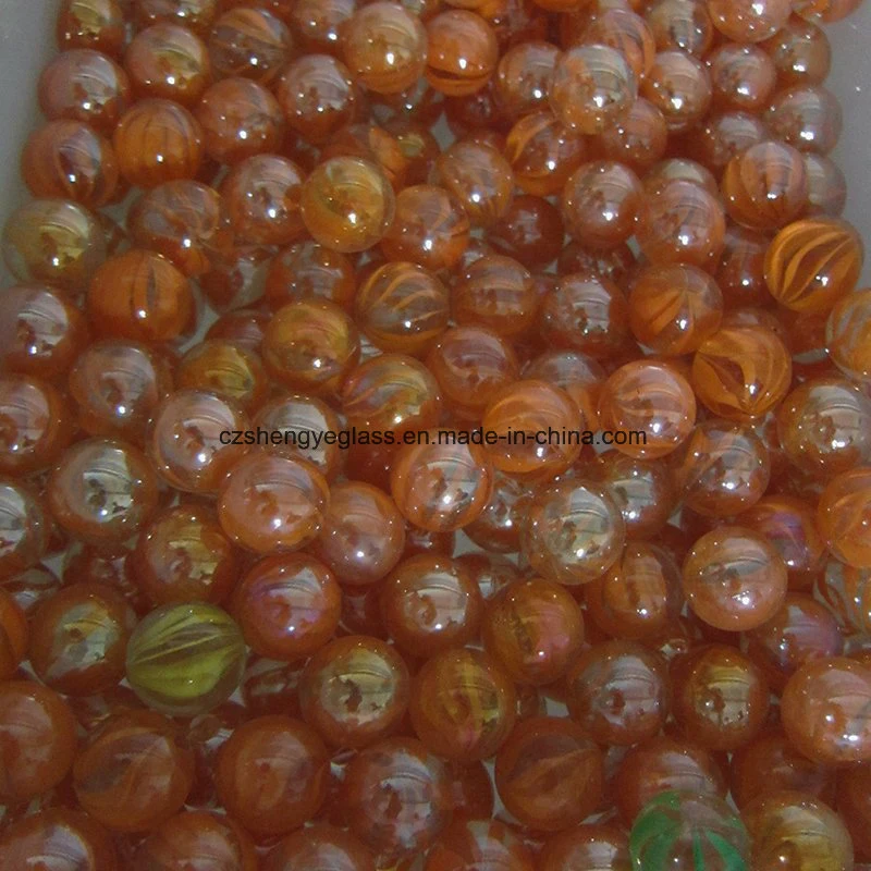 DIY Colored Hand Made Muti-Patten Clear Trabsparent Small Glass Ball