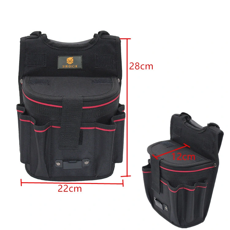 Heavy Duty Tool Belt PE Board Embedded on All Sides Pocket Mini Detailing Tool Bag