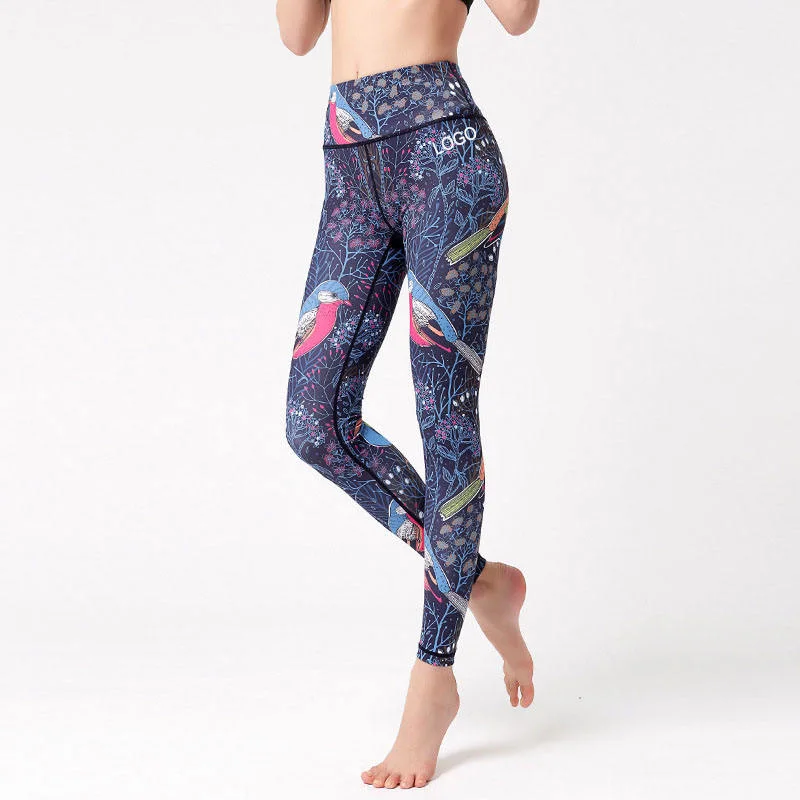 Vêtements de sport Vêtements de sport Textile Yoga Gym Wear Leggings taille haute pour dames Printemps Automne Vente en gros