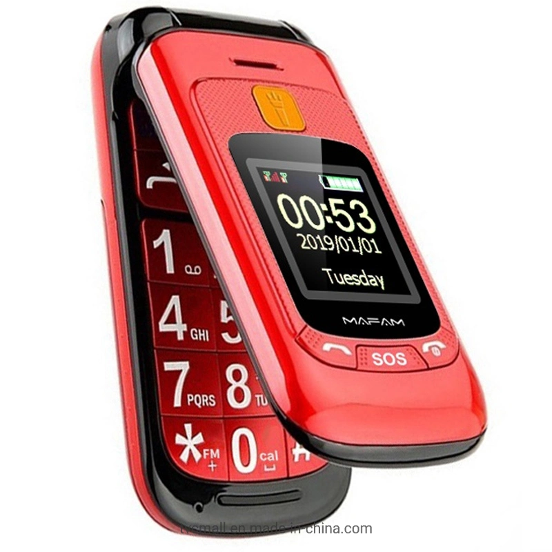 F899 GSM 2g Mini Flip Cell Phone Big Button Pocket Mobile Phone for Kid and Elderly