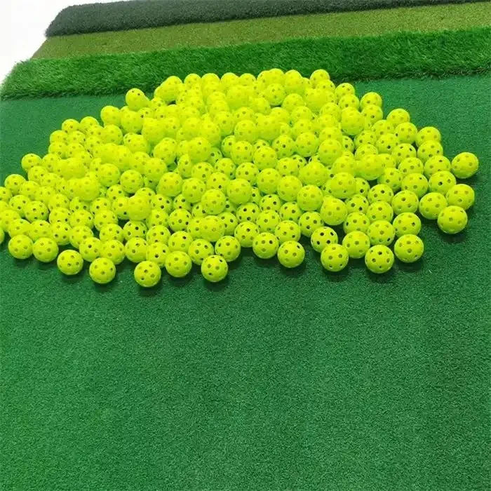 42mm PU Golf Super Soft Plastic Practice Ball Green Hole / Toy Ball