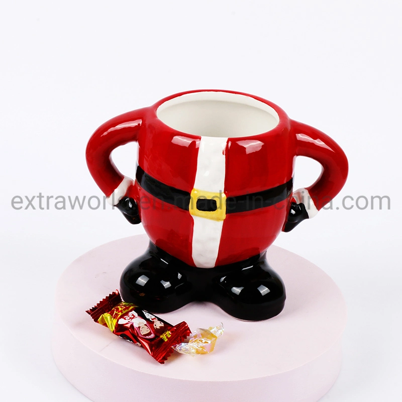 Casa de Navidad parte utilice regalo de promoción taza taza de cerámica pintada a mano en 3D.