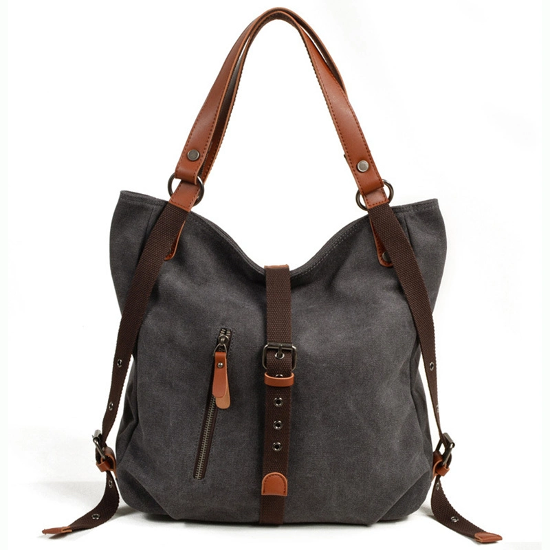 Bolso de hombro mochila de lona Crossbody Casual Daypack Vintage estilo Ci13334