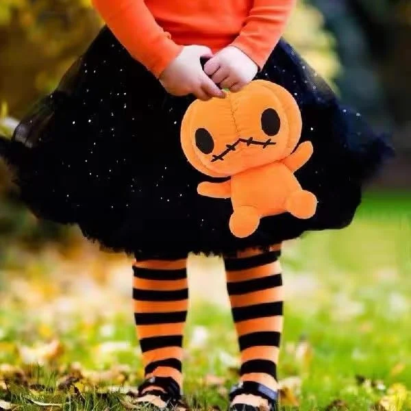 Plush Halloween Monster and Pumpkin Soft Toy