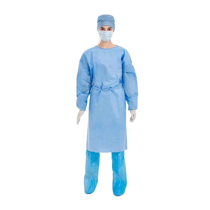 Disposable Nonwoven/PP/PE/CPE/SMS Surgical/Nursing/Labor/Delivery Isolation Gown