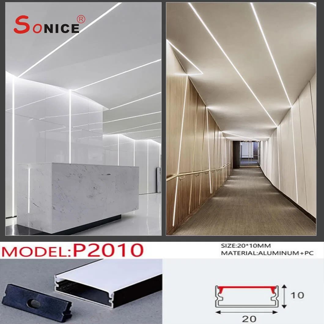 P2010W64 Black Drywall LED Channel for Wall and Ceiling