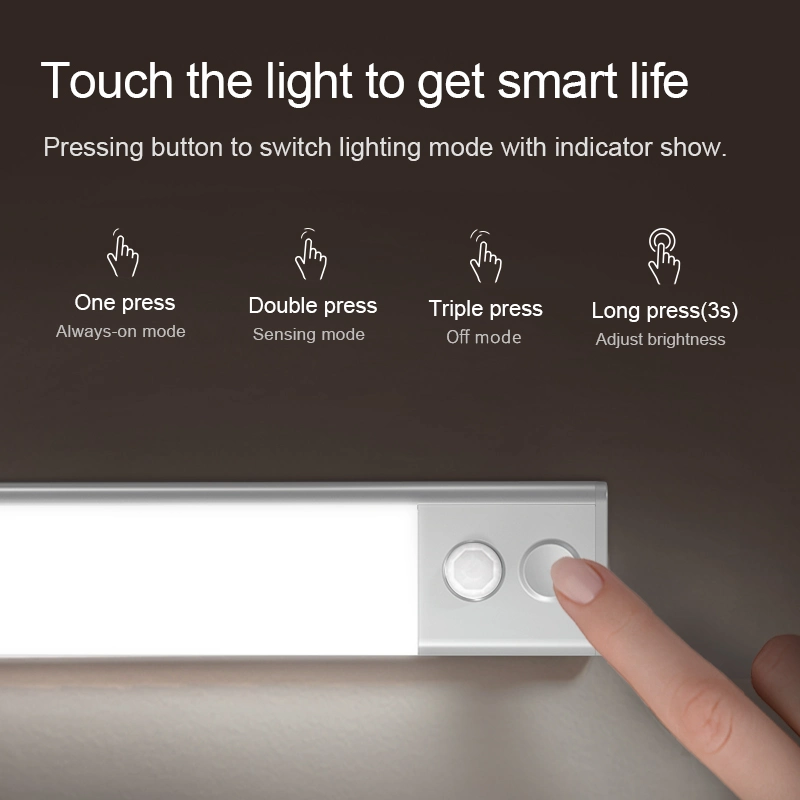 Touch Sensor Lights Kitchen Under Cabinet Lighting USB Rechargeable Magnet LED Lights