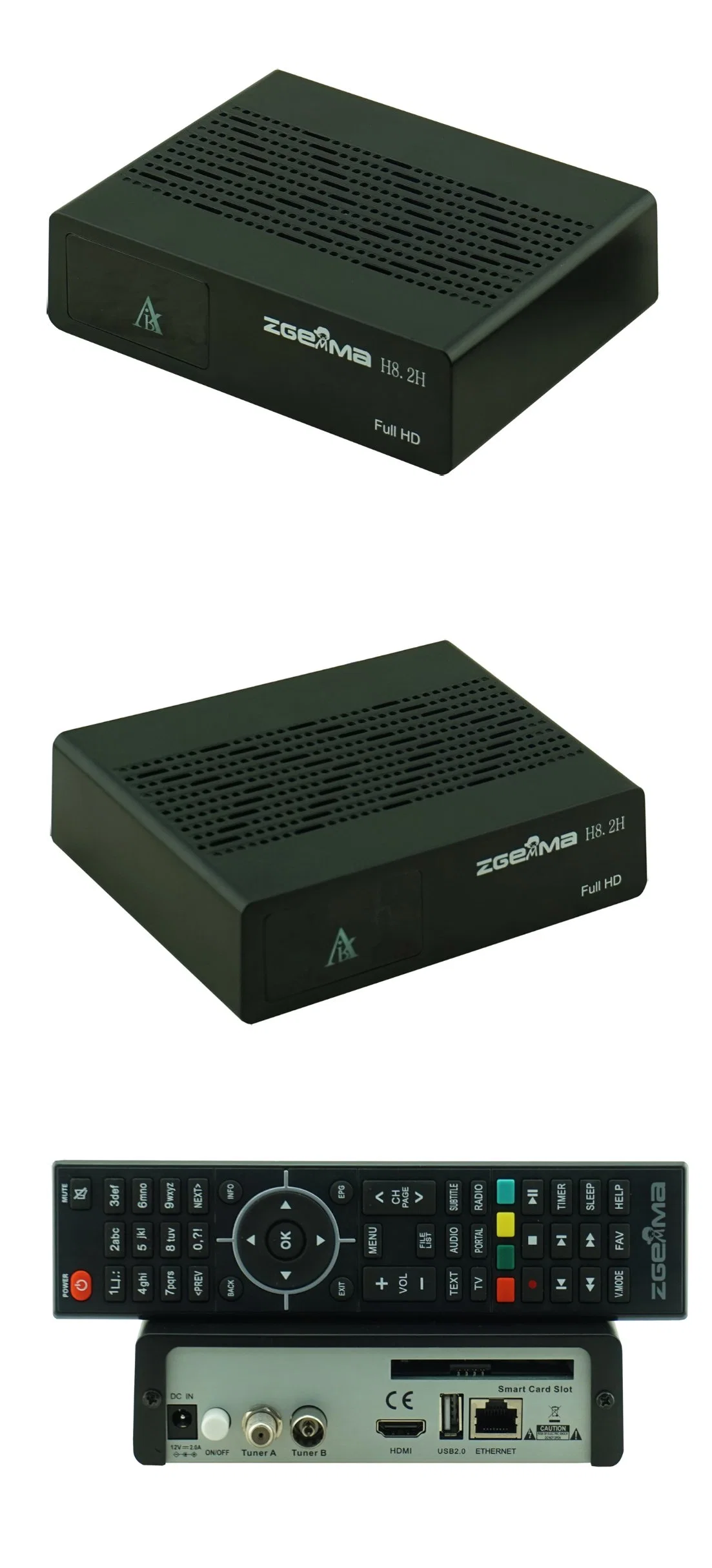 Advanced Satellite TV Receiver Box H8.2h - USB WiFi, Linux OS and DVB-S2X + DVB-T2/C