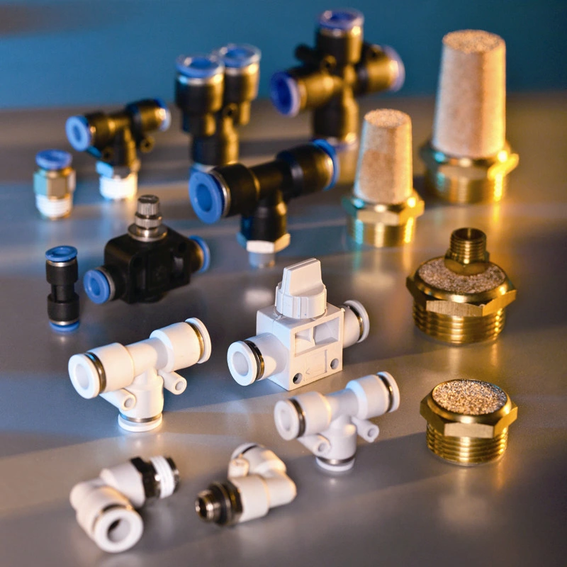 Good Price Pneumatic Fitting Plastic and Brass Material