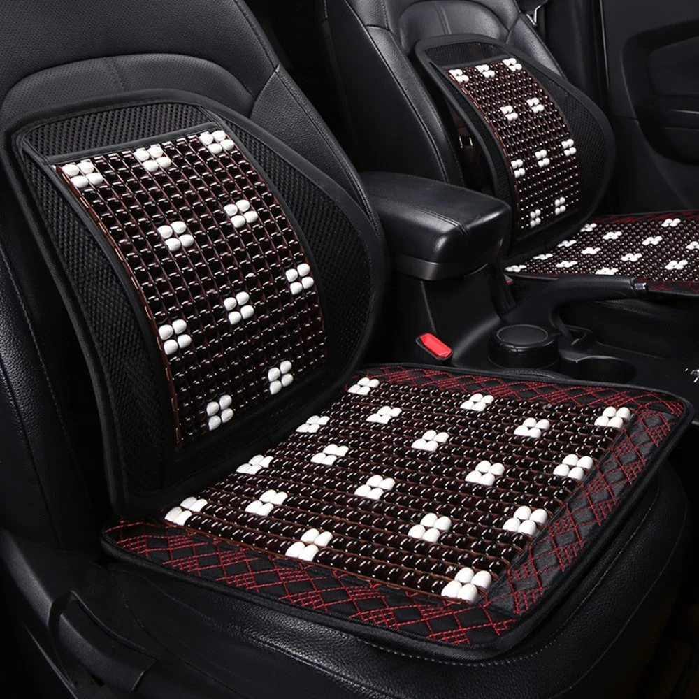 Cheap Vehicle Parts Massage Breathable Cool Waterproof Color Car Wooden Seat Cushion Cover