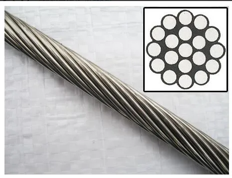 Ss 316 Stainless Fishing Wire Cable 1X19 Steel Rope Price