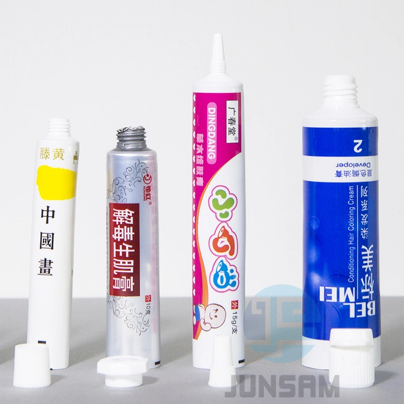 Different Size Aluminum Cosmetic Squeeze Tubes for Pharmaceutical Ointment