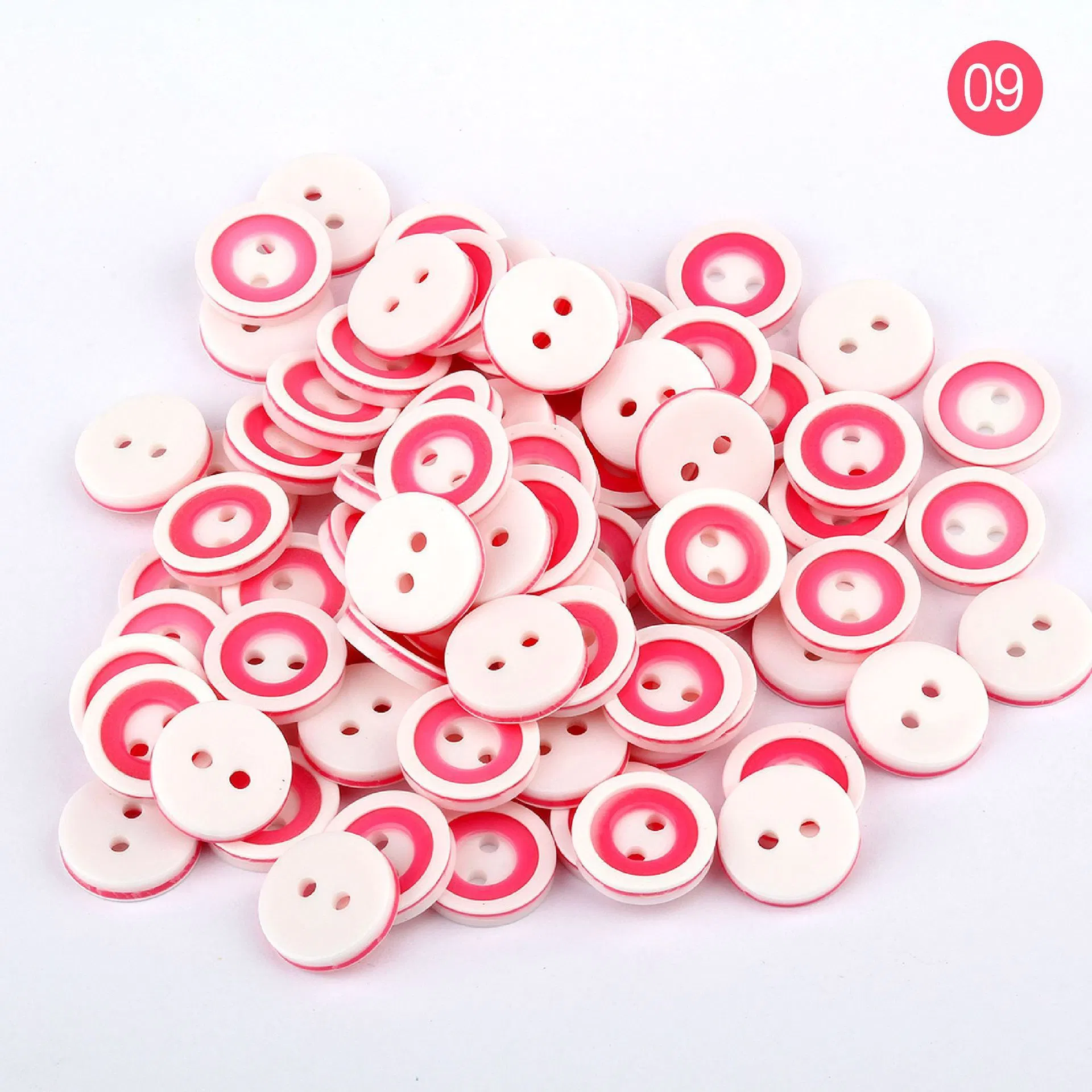 20L Resin Two-Hole Button From Stock Supply Two Hole Color Cartoon Children Button