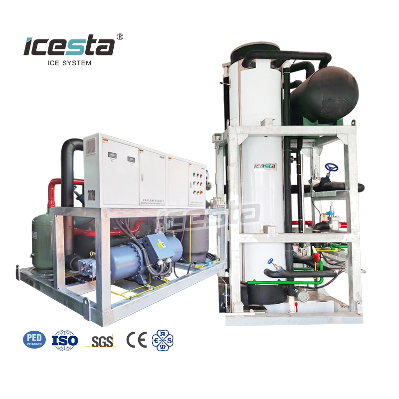 Icesta Customized Automatic New Style High Productivity Long Service Life 20 Ton Ice Tube Machine